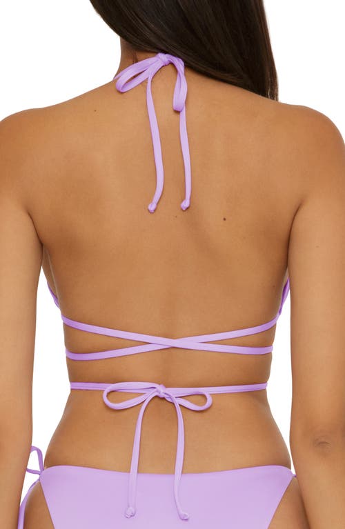 BECCA BECCA COLOR CODE WRAPAROUND TRIANGLE BIKINI TOP 