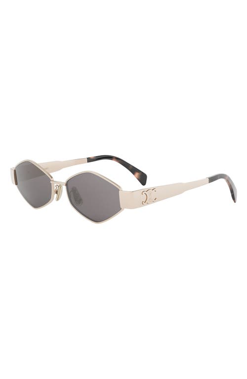 Celine Triomphe 54mm Geometric Sunglasses In Gray