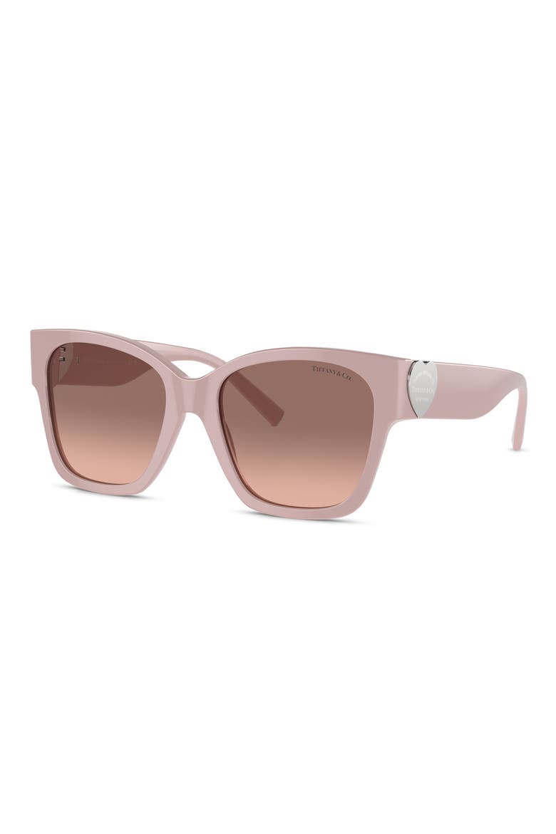 54mm Gradient Square Sunglasses, Alternate, color, PINK
