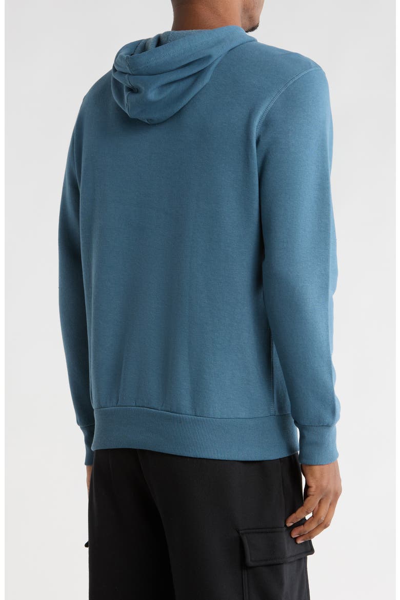 Logo Fleece Hoodie, Alternate, color, GREY TEAL