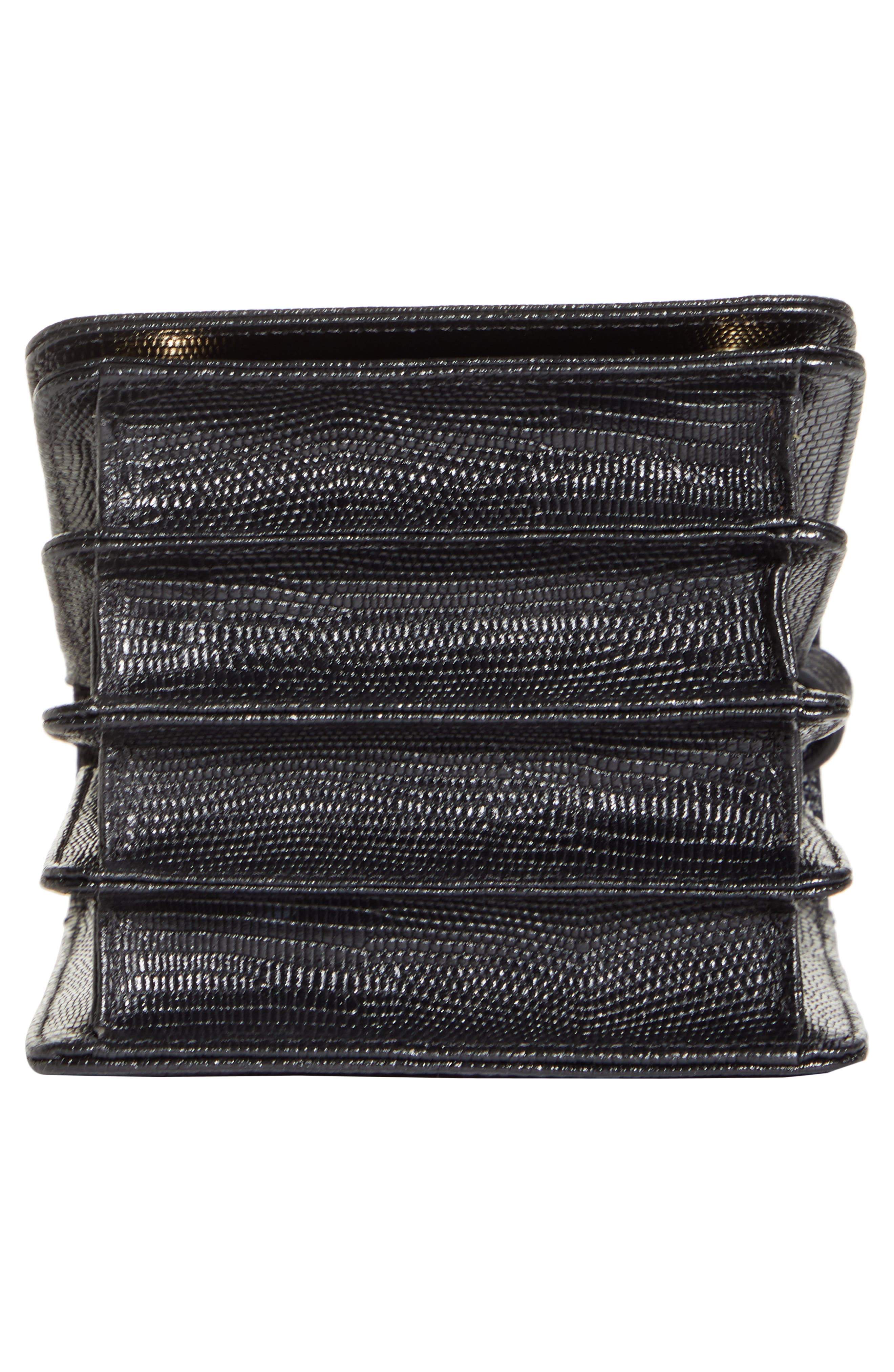 Marge Sherwood Pump Lizard Embossed Leather Top Handle Bag, Alternate, color, 