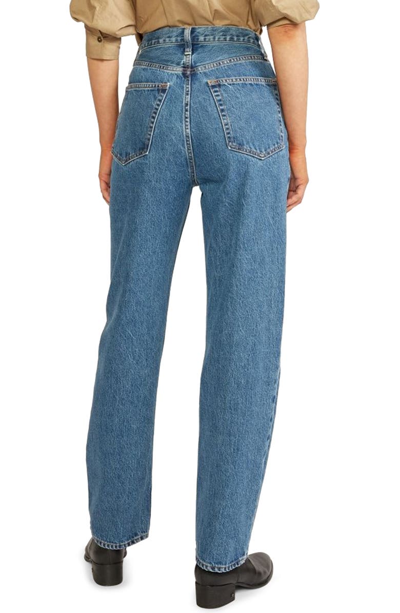 ÉTICA Carine Superhigh Waist Straight Leg Jeans, Alternate, color,