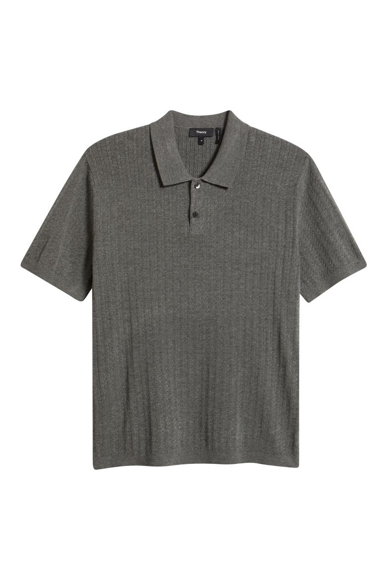 Cable Knit in Light Bilen Polo, Alternate, color, MEDIUM GREY