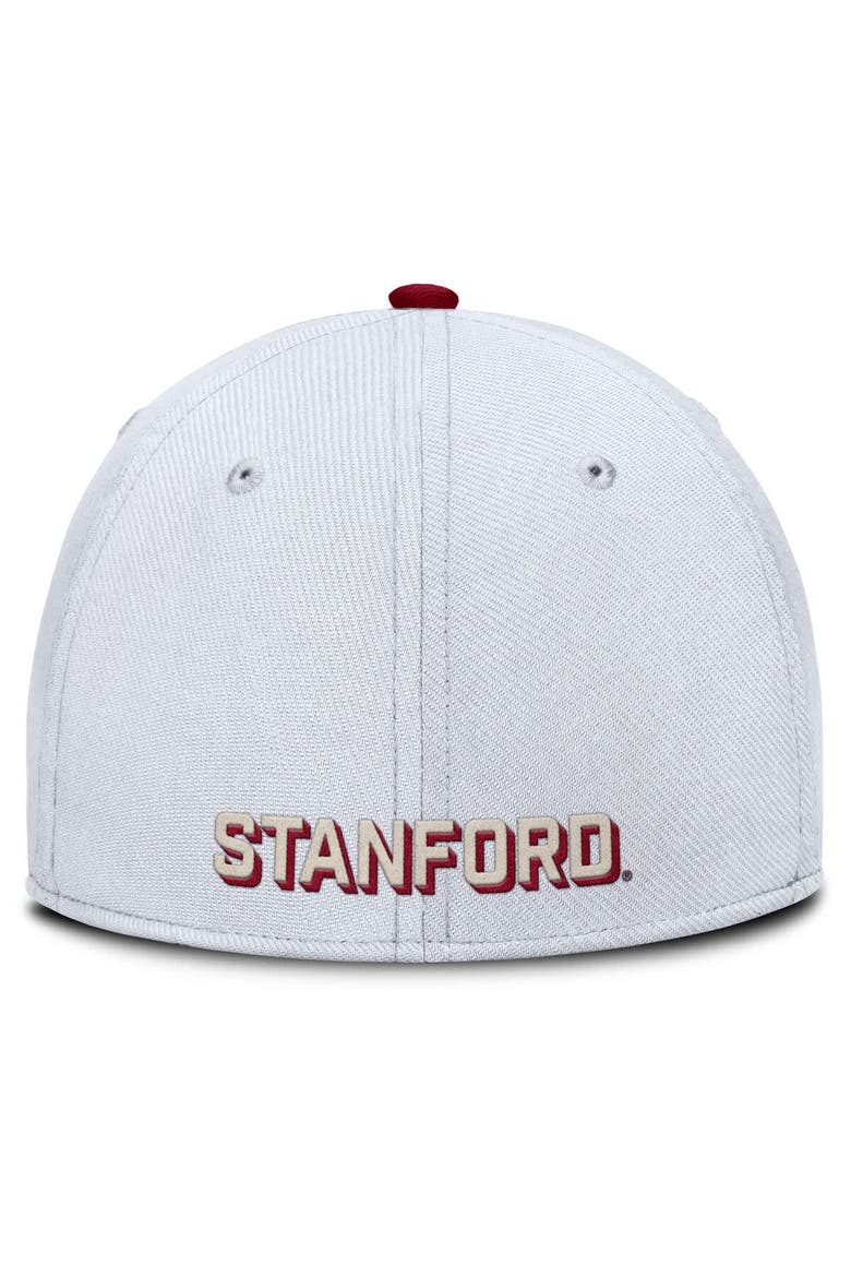 Men's Nike White Stanford Cardinal Legacy Rise Performance Flex Hat, Alternate, color, White