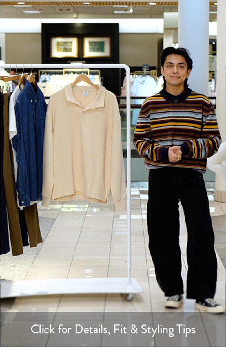 Relaxed Fit Polo Sweatshirt, sales video thumbnail