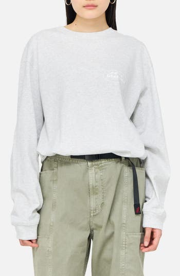 Gramicci Mountaineering Graphic Sweatshirt In Gray