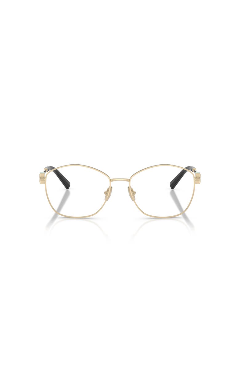 Tiffany & Co. 53mm Irregular optical glasses, Alternate, color, Gold