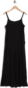 Eileen Fisher Square Neck Crop Wide Leg Jumpsuit