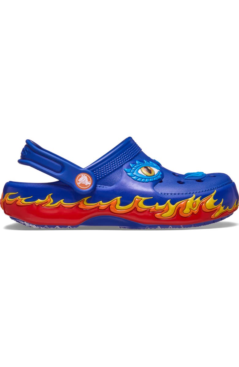 CROCS Kids' Classic Iam Dragon Lights Clog, Alternate, color, Blue Bolt