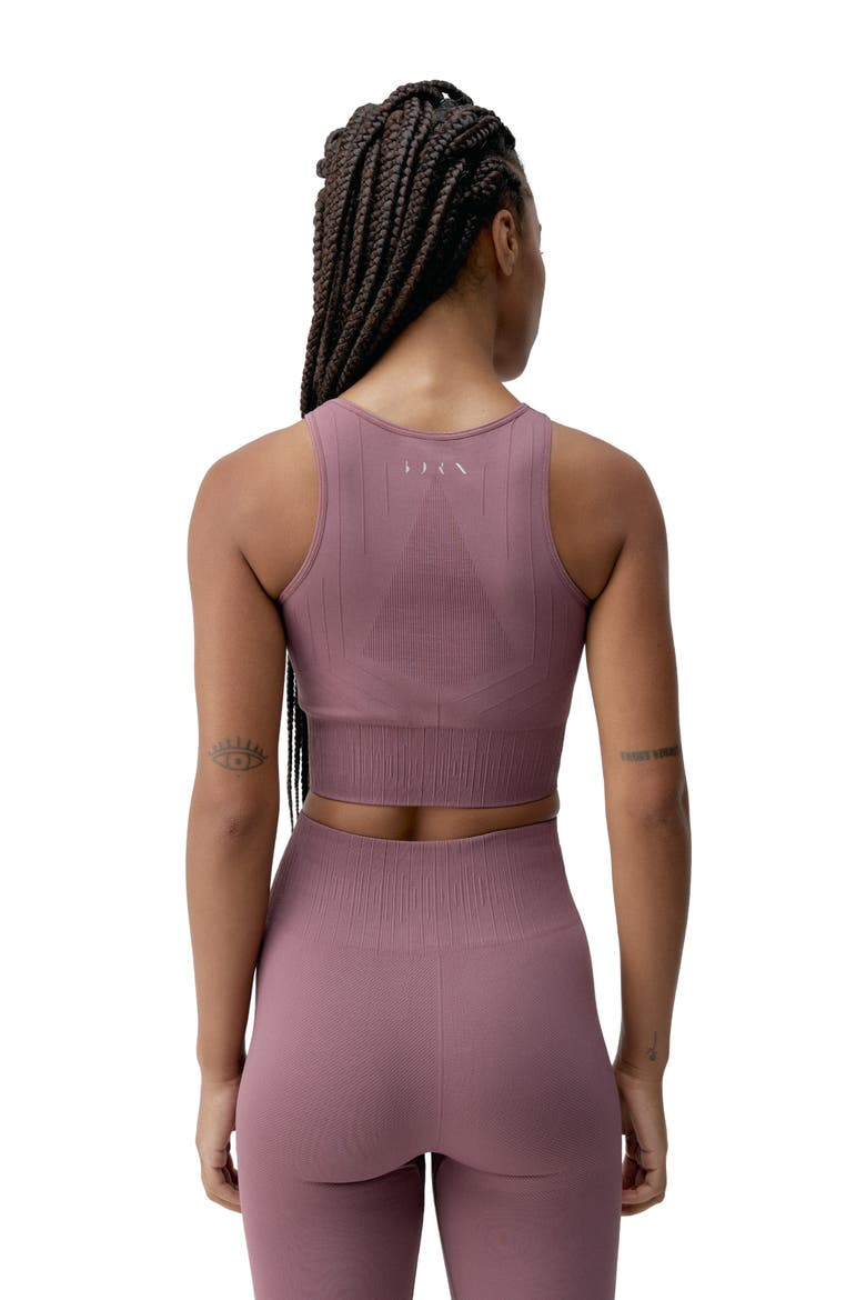 Nawal Medium Support Seamless Sport Top, Alternate, color, Deep Rose