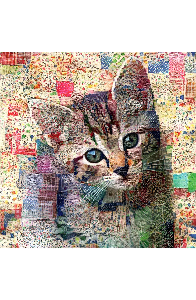 Sunsout Quilted tabby Kitten 500 piece Jigsaw Puzzle for Adults, Alternate, color, Multicolor