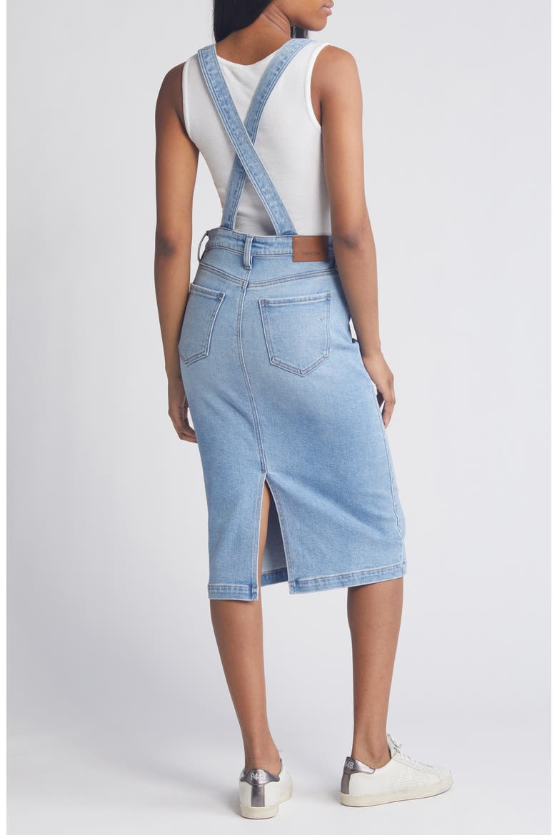 Midi Denim Skirtall, Alternate, color, MEDIUM WASH