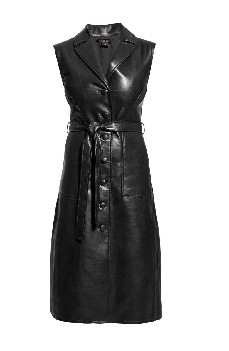 AS by DF Lola Recycled Leather Dress, Alternate, color, 