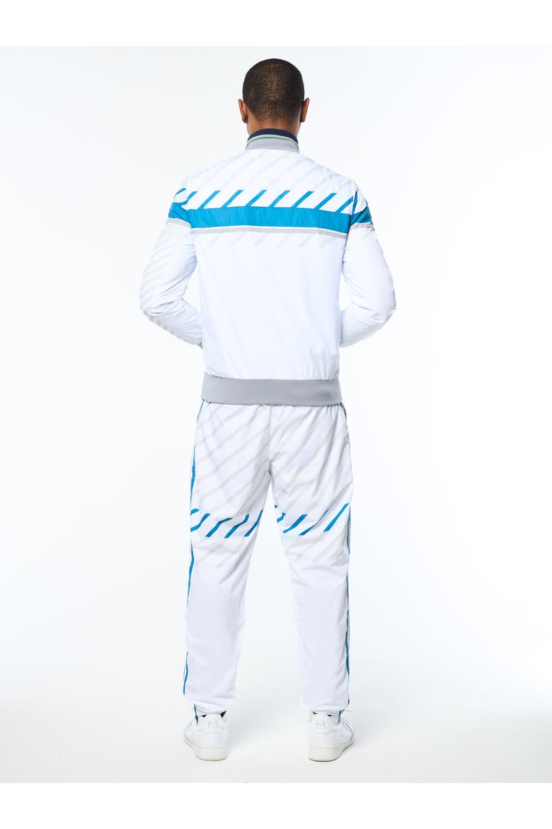 Quadretto Track Jacket, Alternate, color, BRILLIANT WHITE