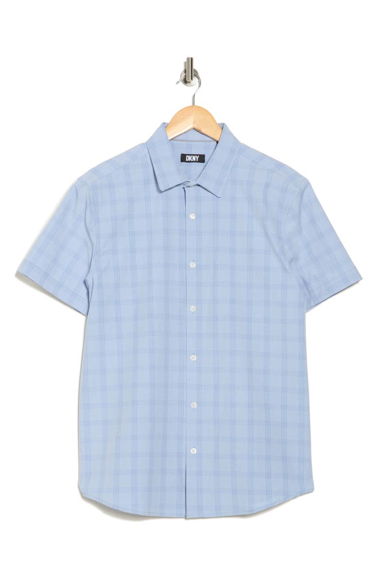 DKNY SPORTSWEAR Marti Short Sleeve Button-Up Shirt, Main, color,