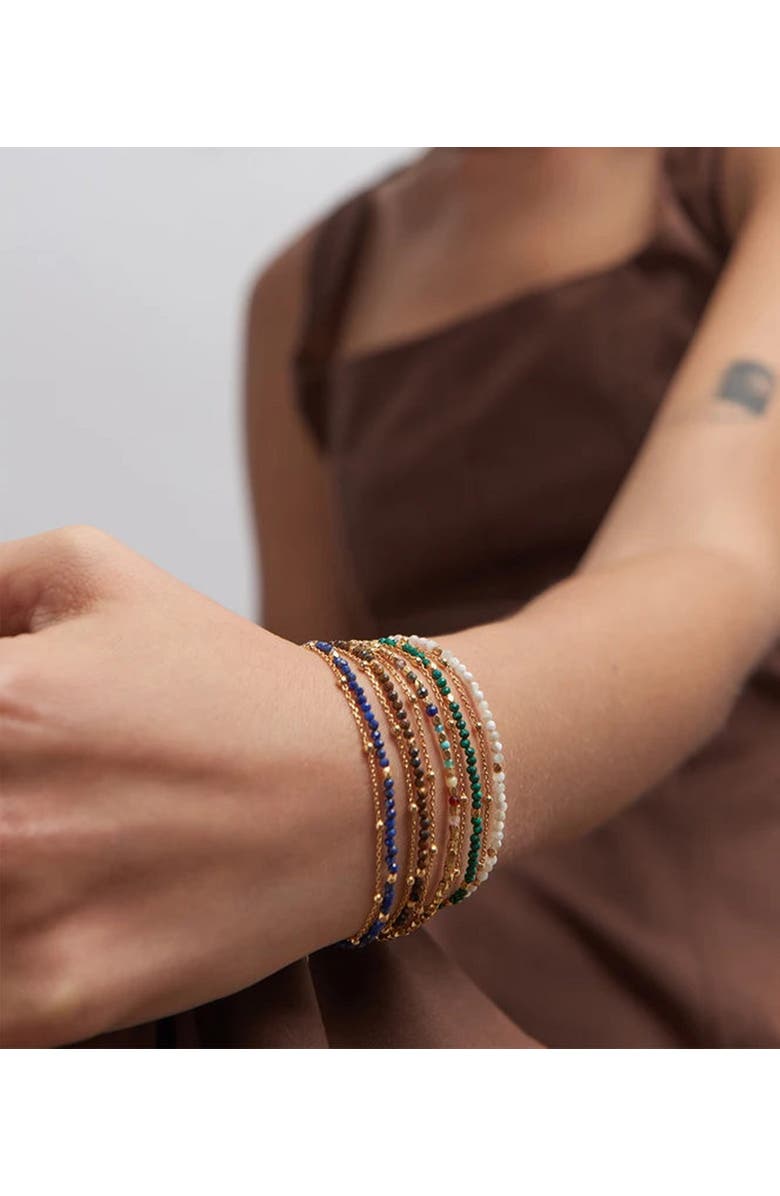 Astley Clarke Gold Fine Biography Malachite Bracelet, Alternate, color, Malachite