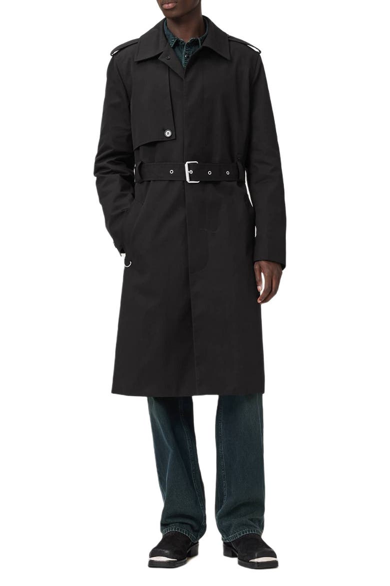 Bastille Trench Coat, Main, color, BLACK