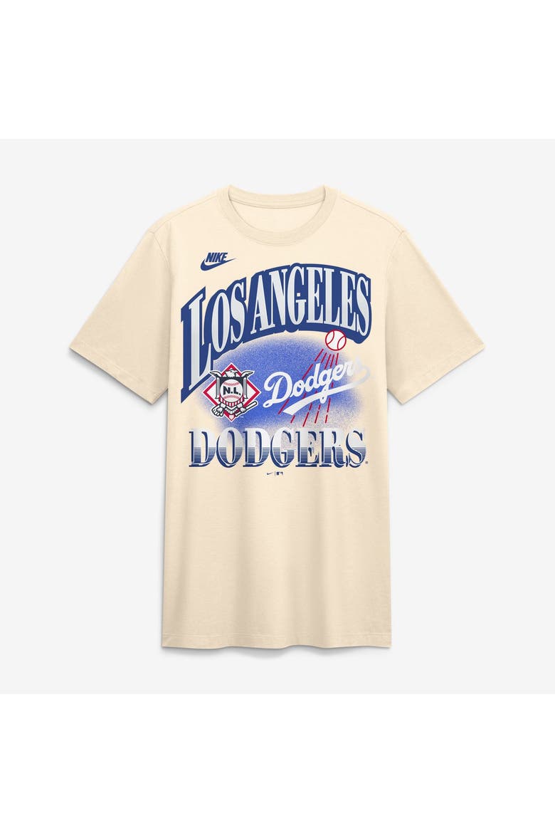 Men's Nike Natural Los Angeles Dodgers Vintage Tri-Blend T-Shirt, Main, color, Natural