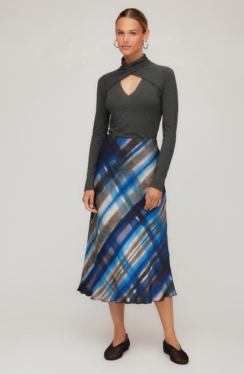 Fifteen Twenty Mia Print Midi Skirt In Animal Print