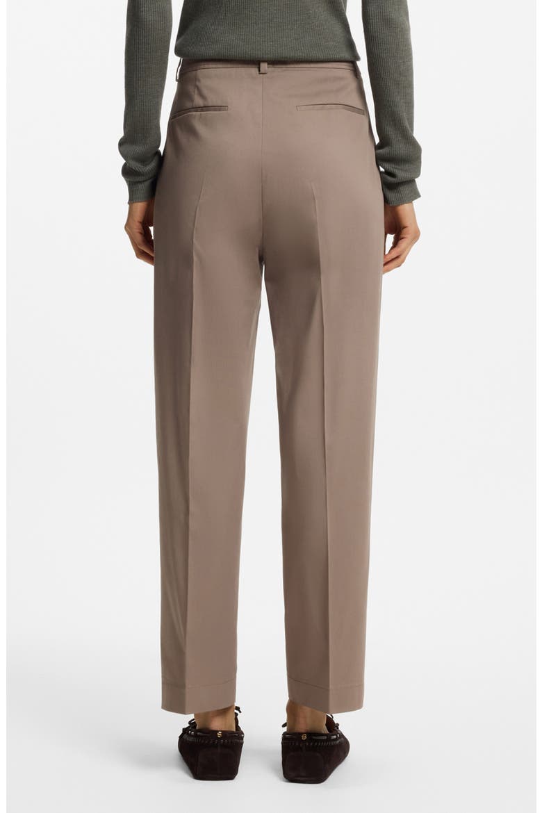 Tecarino Stretch Cotton Ankle Career Pants, Alternate, color, WALNUT