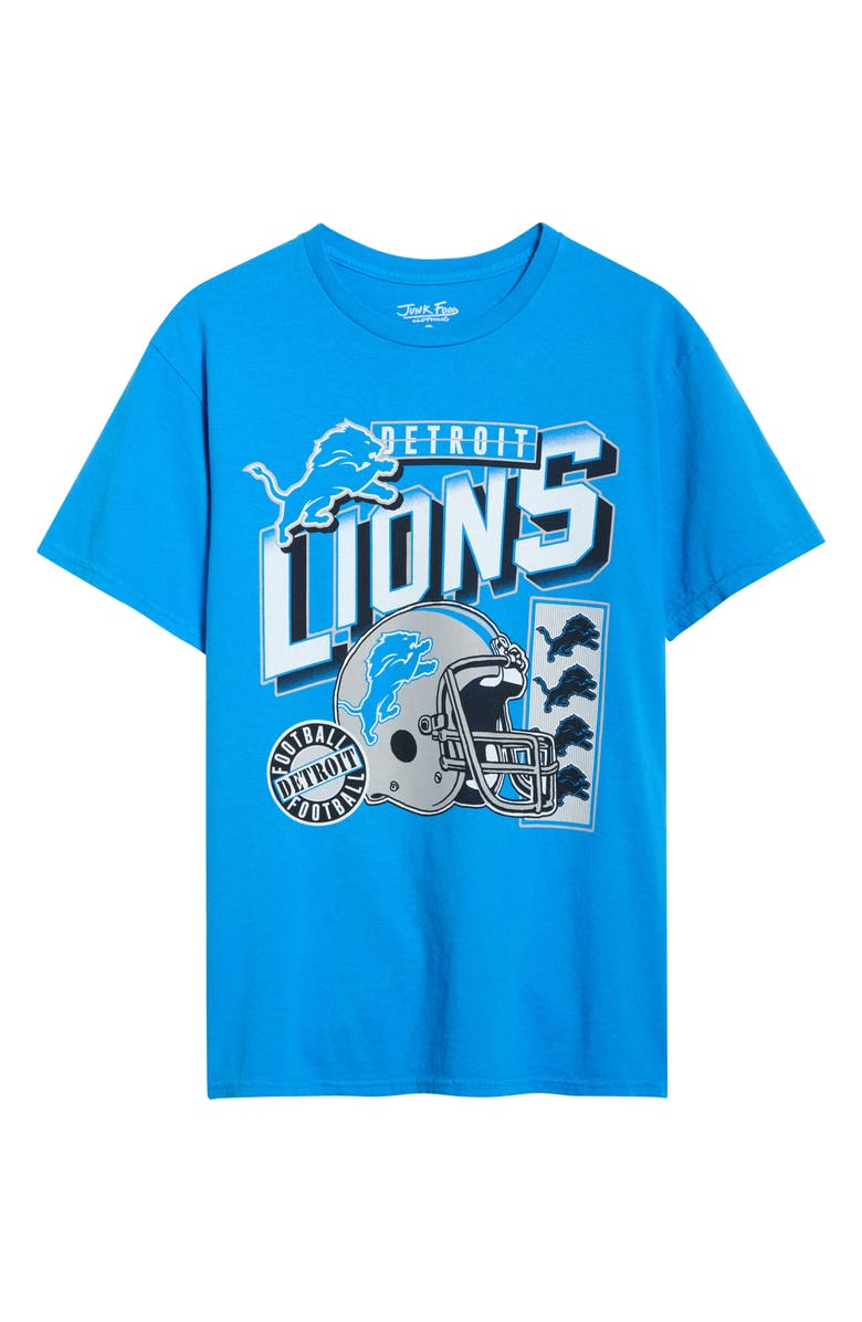 Junk Food Lions Checkdown Graphic T-Shirt, Alternate, color, Lions Blue