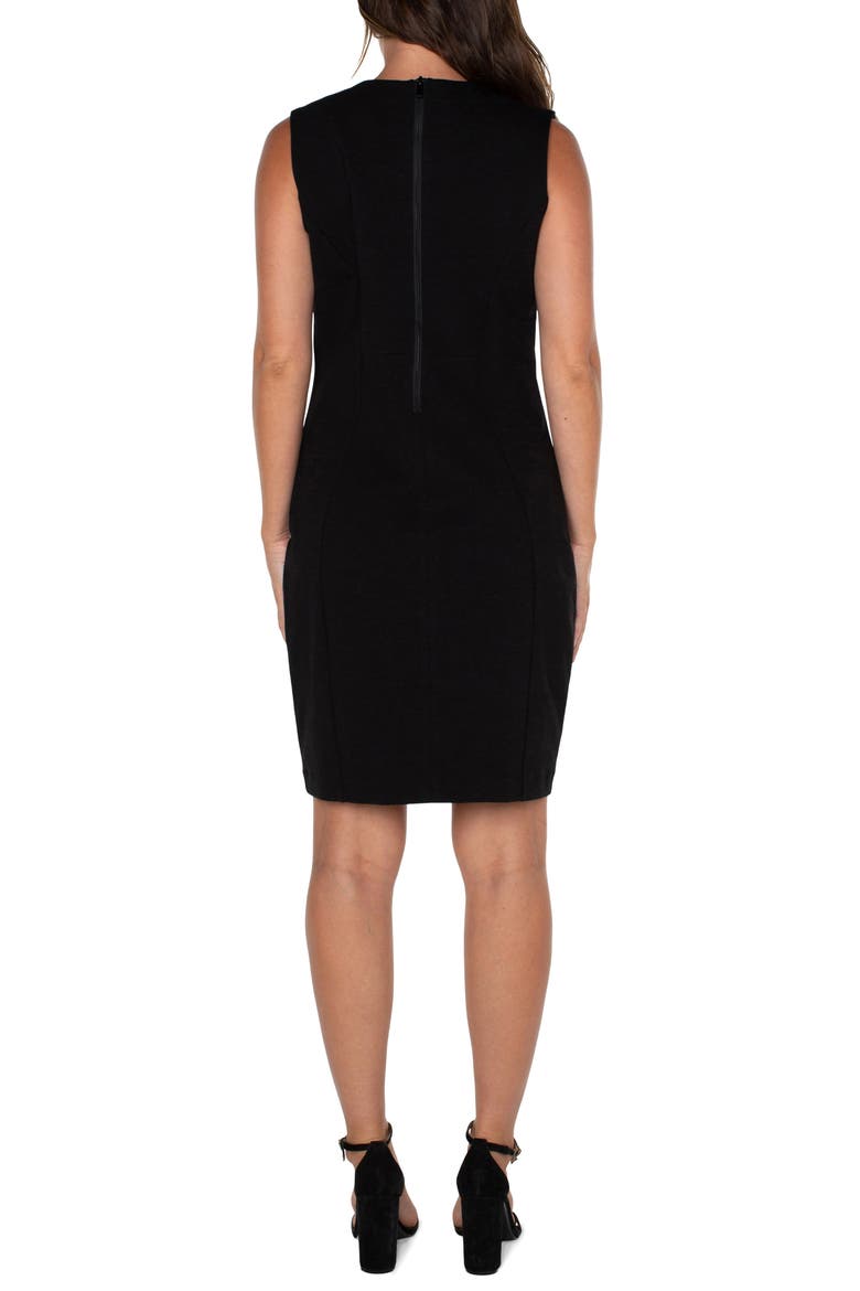 Sleeveless Sheath Dress, Alternate, color, BLACK