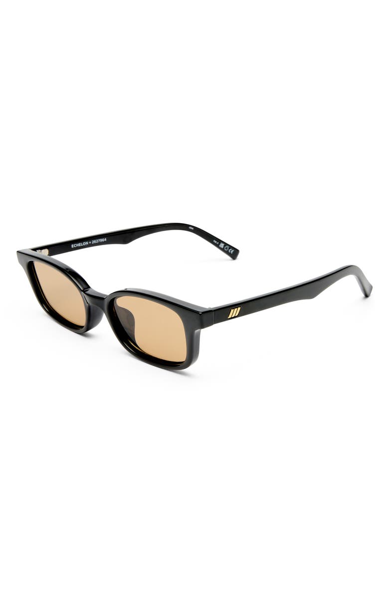 Le Specs Gender Inclusive Echelon 52mm Rectangle Sunglasses, Alternate, color, Black/ Yellow