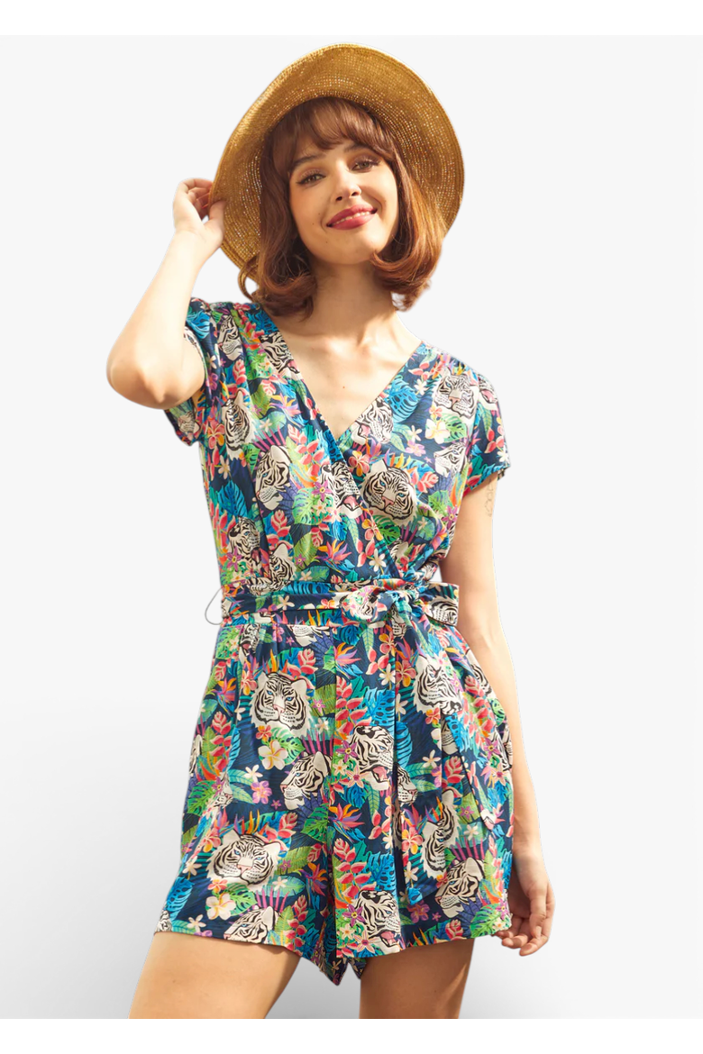 Just Add Sandals Romper, Main, color, Tropic Like It's Hot