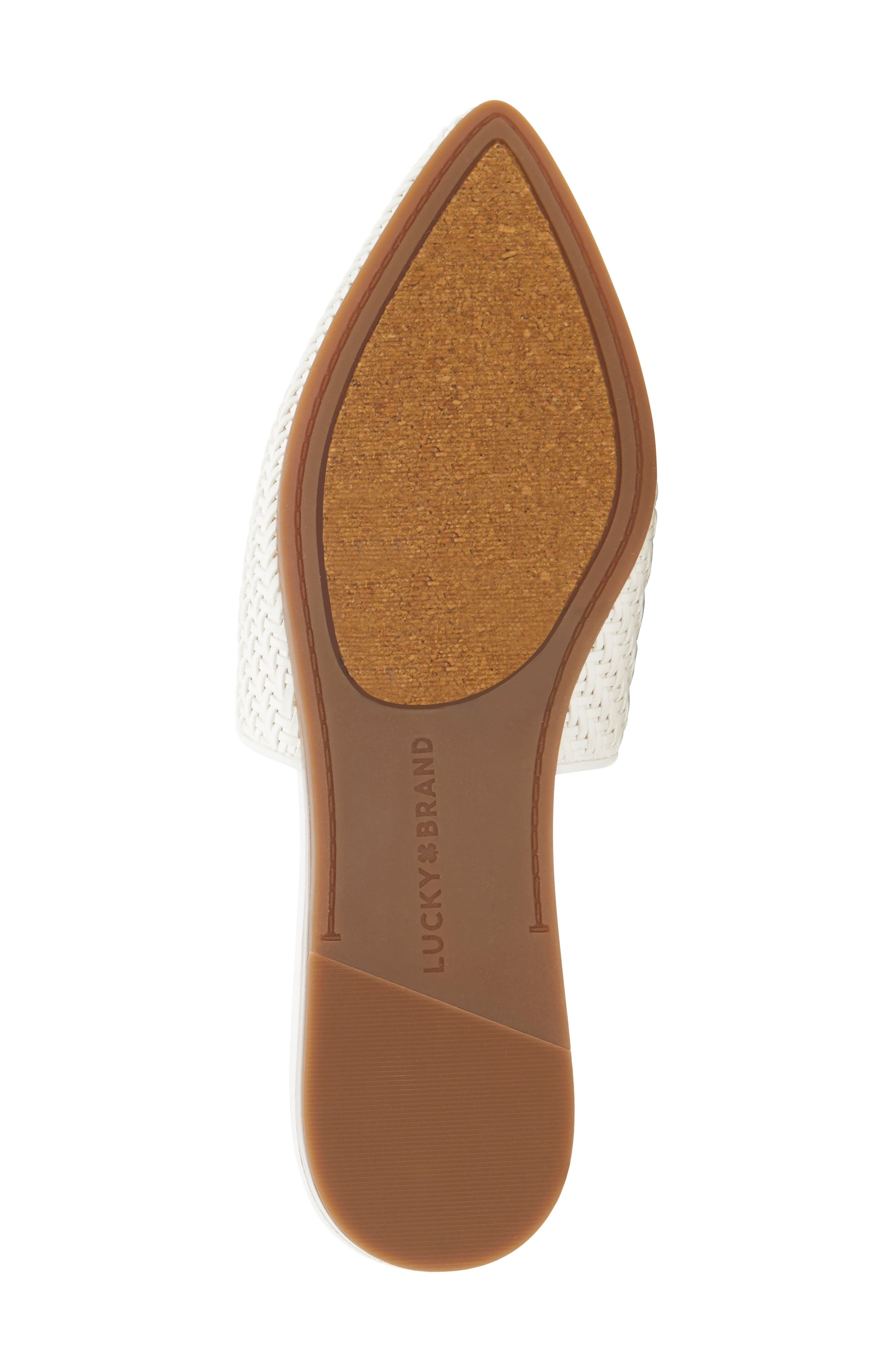 Bradell Pointy Toe Mule, Alternate, color, WHITE LEATHER