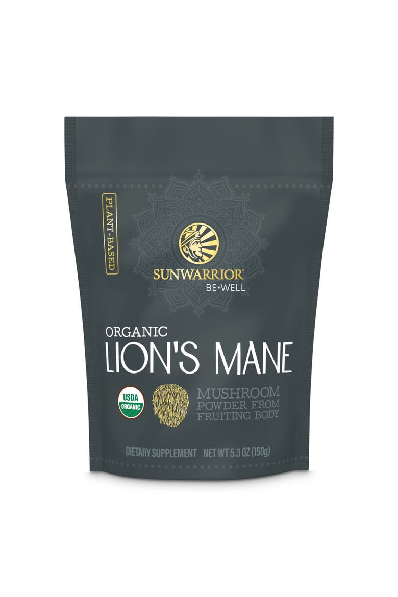 Organic Be Well Lion's Mane Mushroom Powder, 150gm, Main, color, No Color