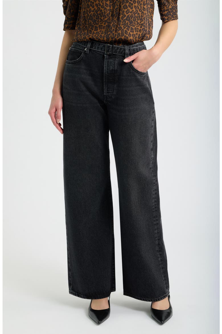 The Belted Loose High Waist Wide Leg Jeans, Main, color, VENUE