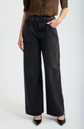 FRAME The Belted Loose High Waist Wide Leg Jeans