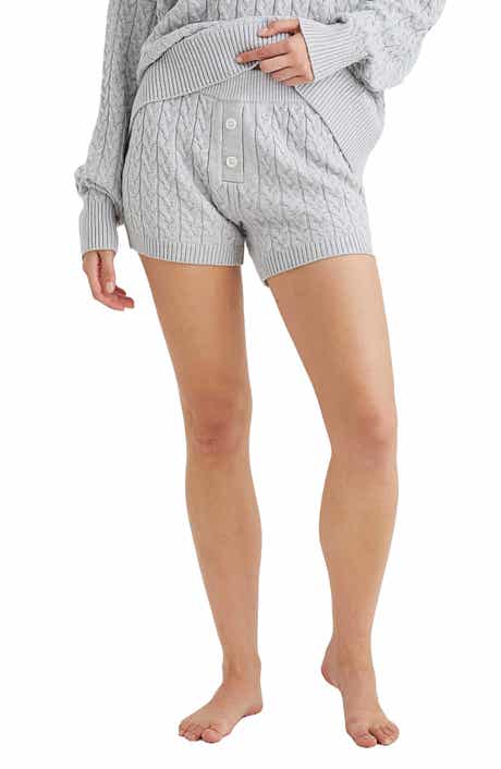 Cable Knit Short Pajama Bottoms