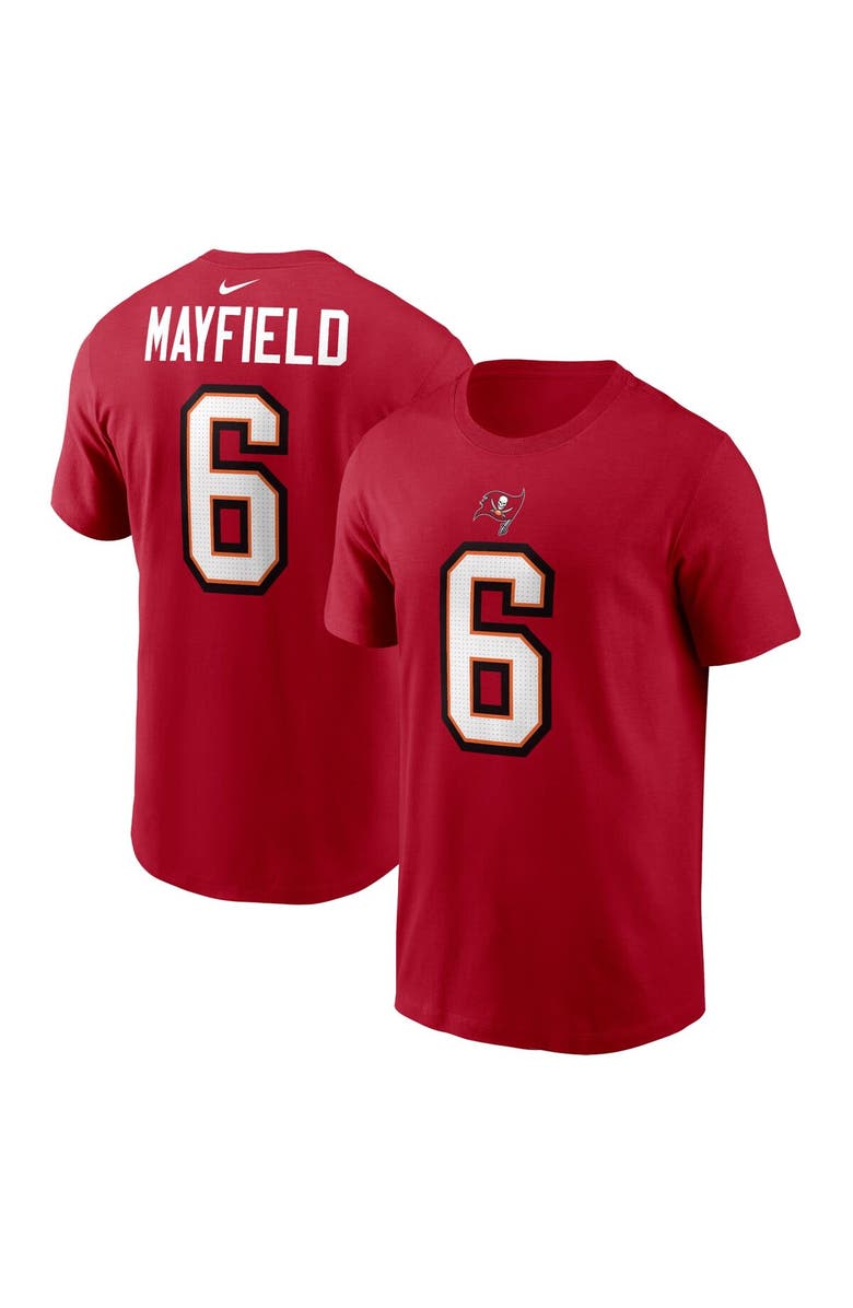 Nike Men's Nike Baker Mayfield Red Tampa Bay Buccaneers Player Name & Number T-Shirt, Main, color, Red
