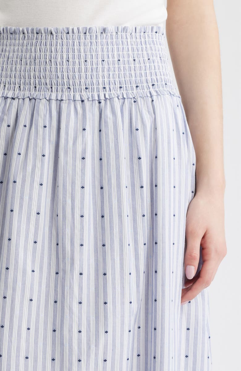 Hill House Home The Delphine Nap Maxi Skirt, Alternate, color, Navy/White
