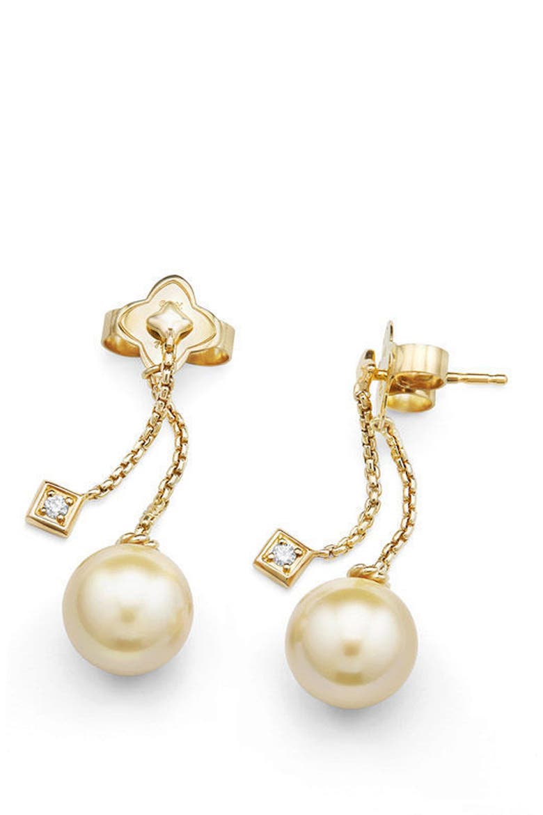 Solari Earrings with Diamonds in 18K Gold, Alternate, color, YELLOW GOLD/ SOUTH SEA YELLOW