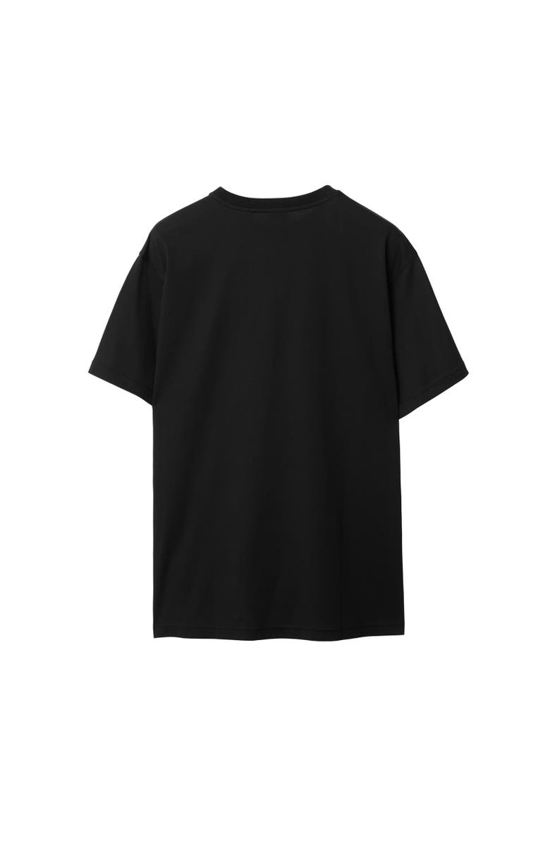 Burberry Logo Cotton T-shirt, Alternate, color, Black