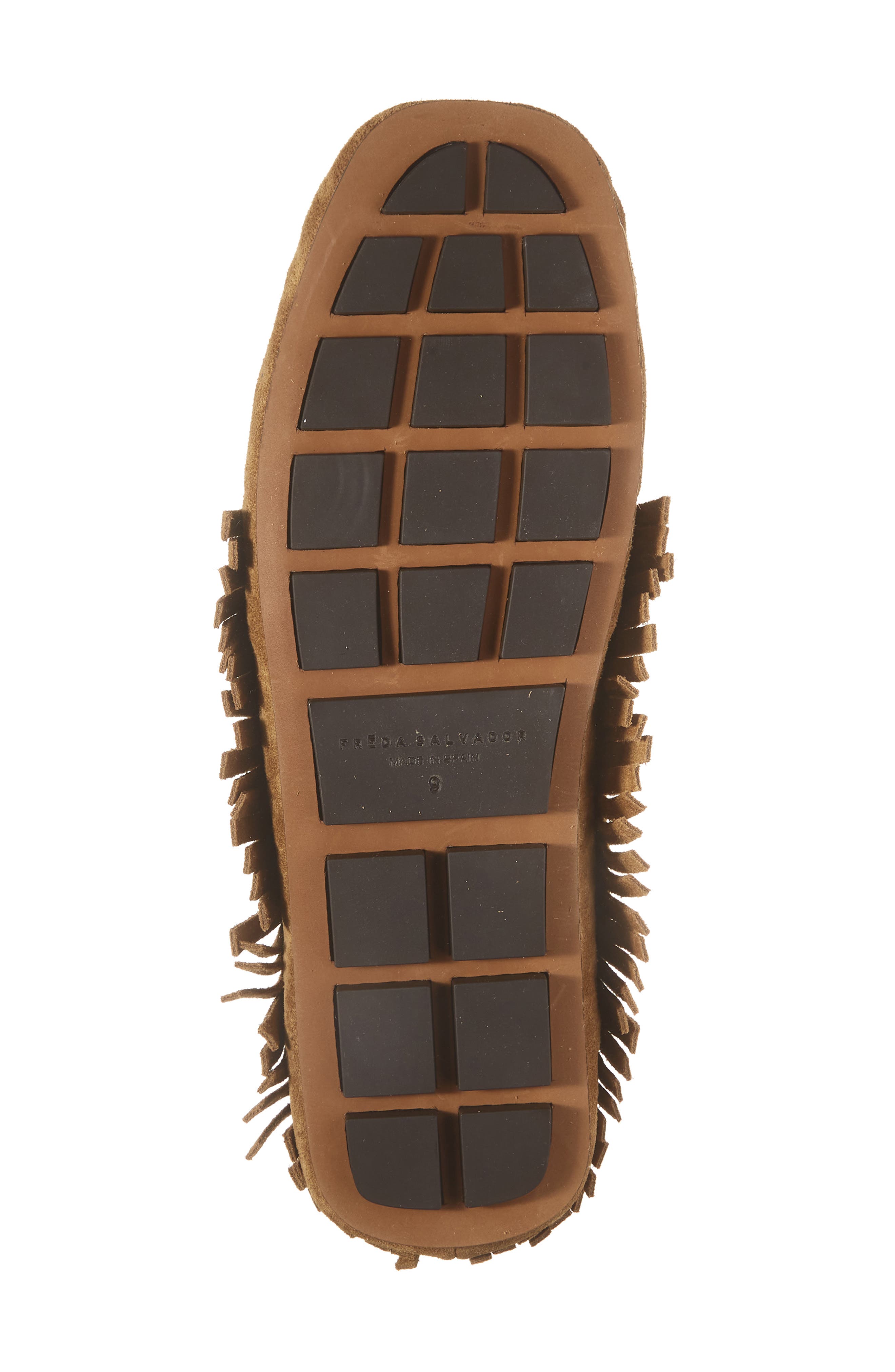 Fringe Driving Loafer, Alternate, color, CHESTNUT SUEDE