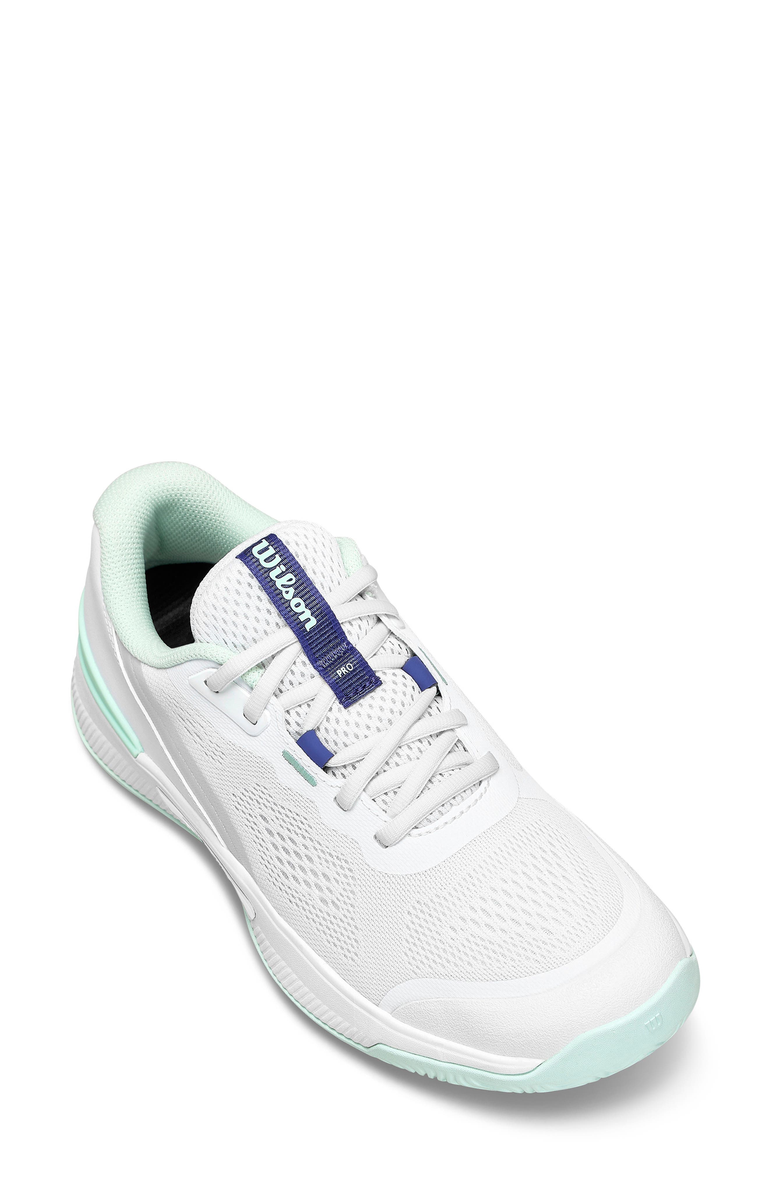 Intrigue Pro Tennis Sneaker, Main, color, WHITE / BAY / SKIPPER BLUE