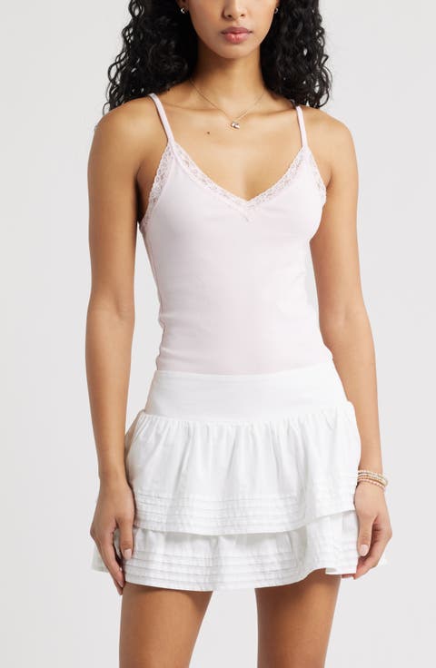 Lace Trim V-Neck Camisole