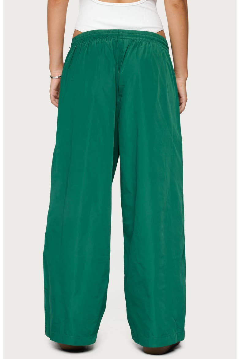 Petite Fauna Relaxed Fit Track Pants, Alternate, color, GREEN