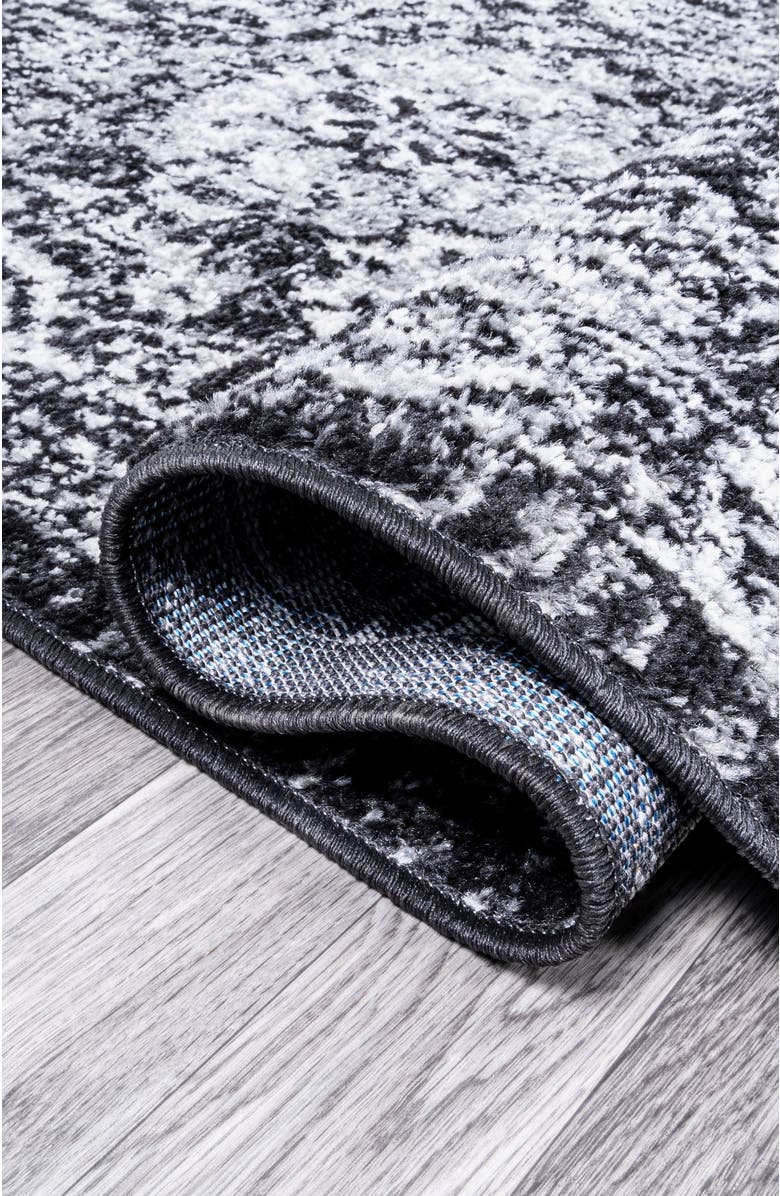 JONATHAN Y Modern Persian Boho Vintage Trellis Area Rug, Alternate, color, Black/Ivory