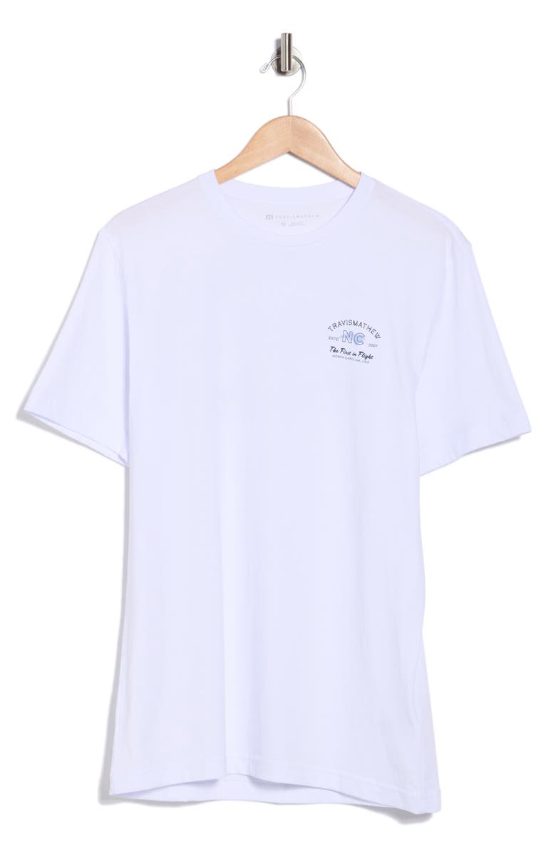 TravisMathew Kayaker Cotton Graphic T-Shirt, Main, color, White