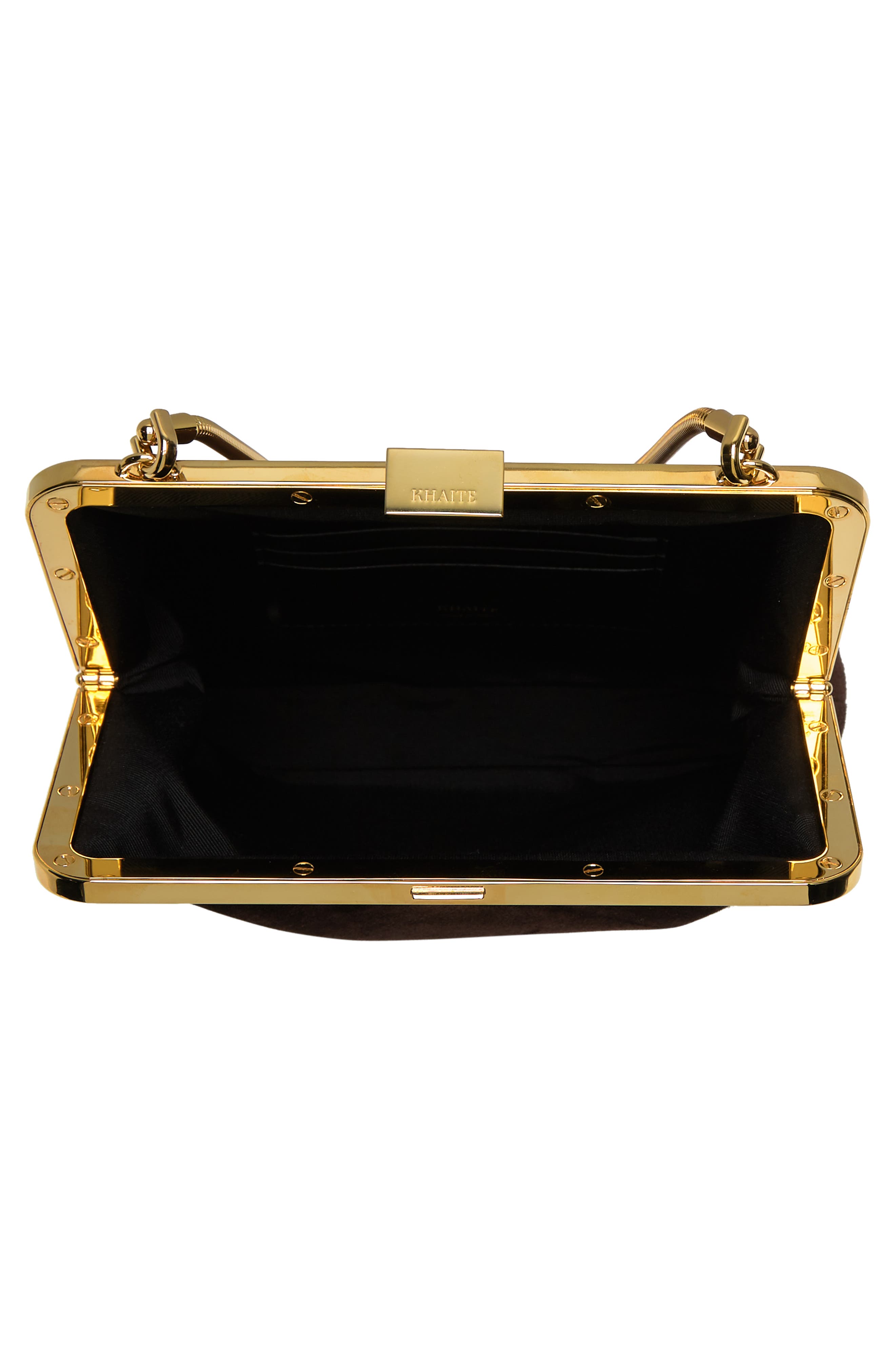 Khaite Lilith Suede Evening Bag, Alternate, color, 