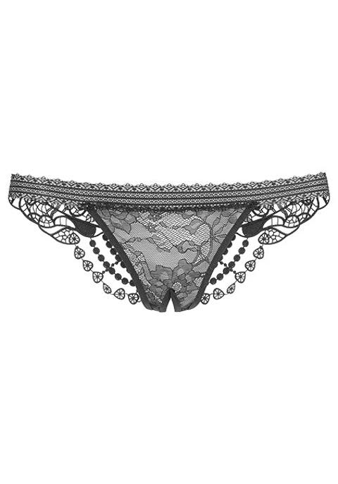 Women's Embroidered Lace Thong