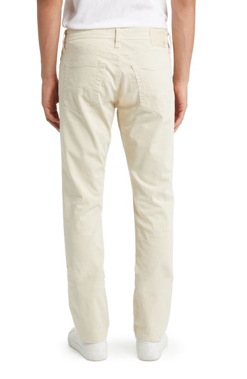 Ag Everett Sueded Stretch Sateen Slim Straight Leg Pants In Green