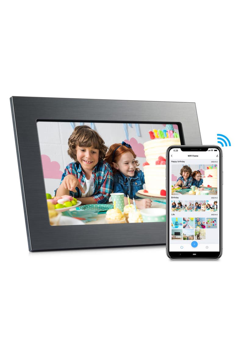 10.1" WiFi Digital Photo Frame, Main, color, Titanium Black