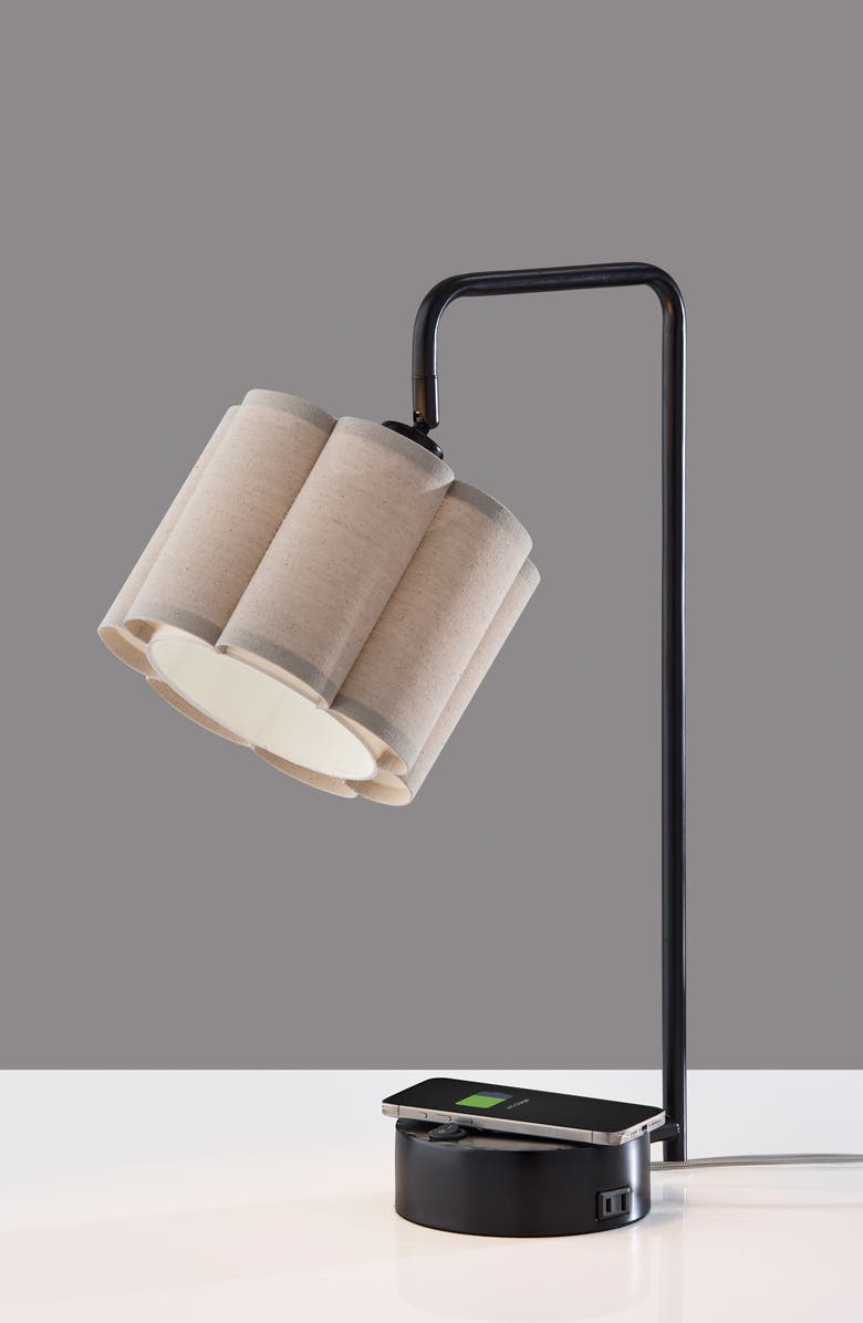 ADESSO LIGHTING Dover Supercharger Desk Lamp, Alternate, color, Black