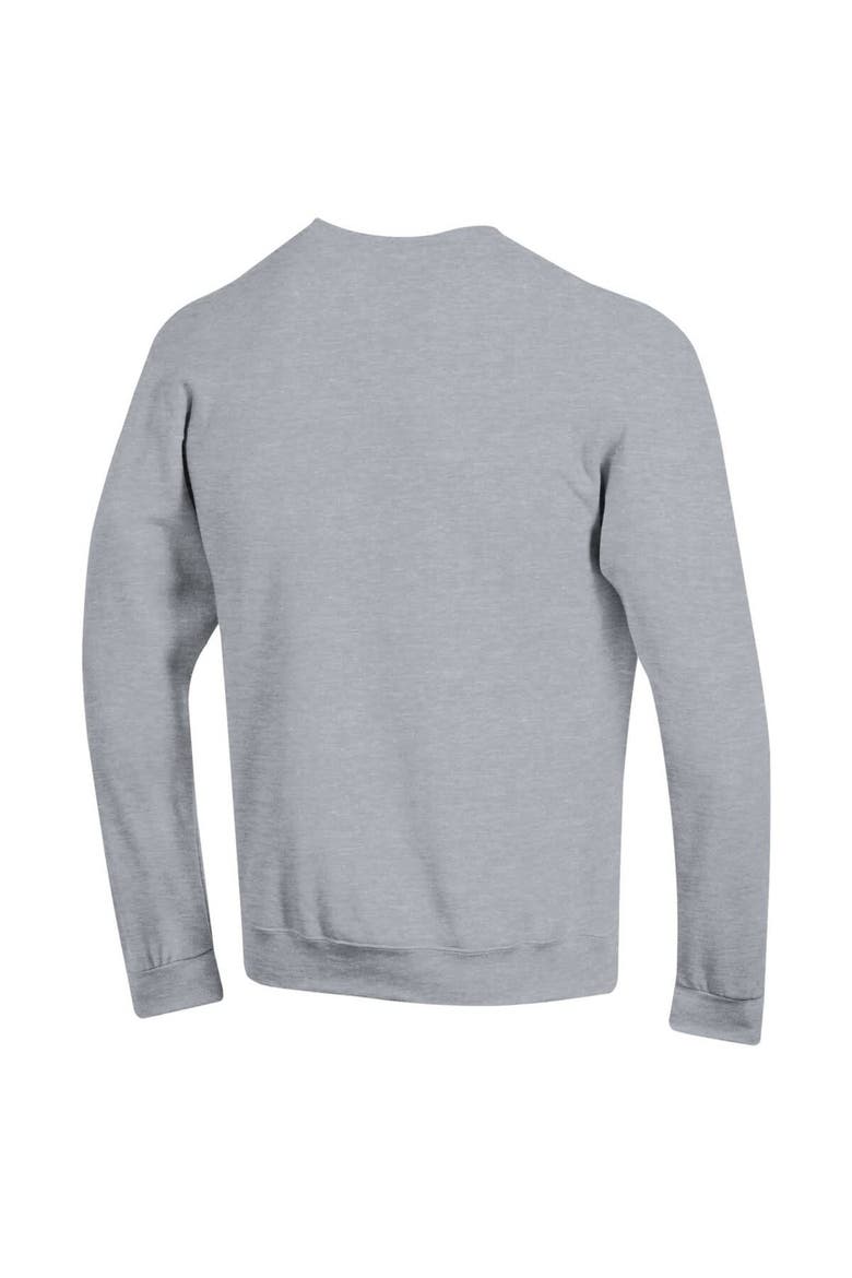 Men's Champion  Heather Gray Virginia Tech Hokies Arch Over Logo Pullover Sweatshirt, Alternate, color, Heather Gray