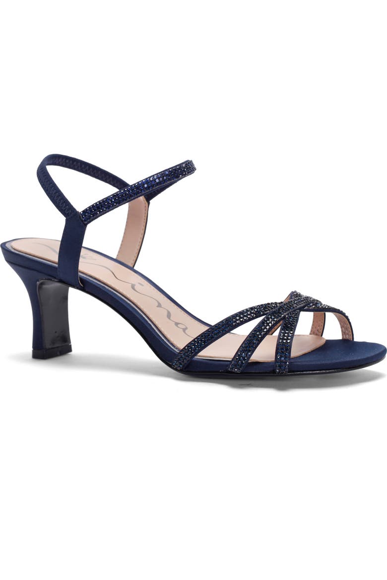 navy blue strappy dress sandals Nina Venus Sandals